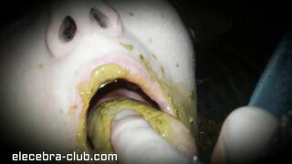 Amateur scat slut eating shit from dudes ass