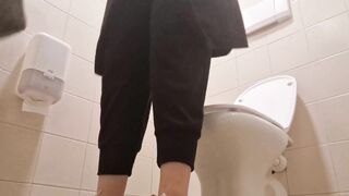 Beautiful Piss Farts Stripteases In Shops And Public Toilets