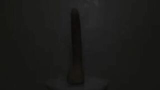 Big booty black girl fucking giant dildo 