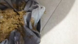 Blonde shits in two scenes