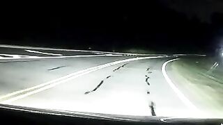 Confused or inattentive driver almost causing head-on accident