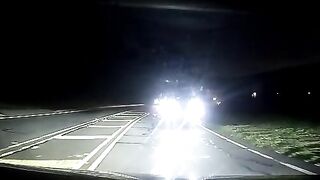 Confused or inattentive driver almost causing head-on accident