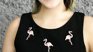 Cute Chinese girl showing her booty