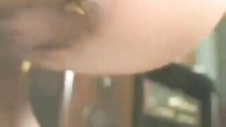 Cute Japanese lady dripping big turd