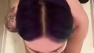 Dirty amateur scat couple ass to mouth sex in the toilet