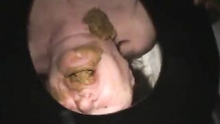 Dirty mature lady eating shit and sucking cock