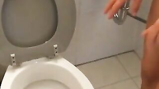 Eating from the toilet