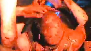 Extreme scat orgy with pissing shitting and scat eating