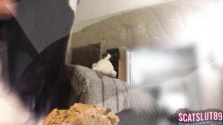 Fat Hairy Ass Late Night Scat Close-Up