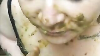 Fat scat pig eats his shit and sucks deep his penis