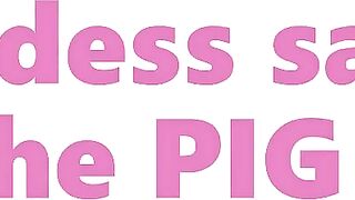 Goddess save the pig