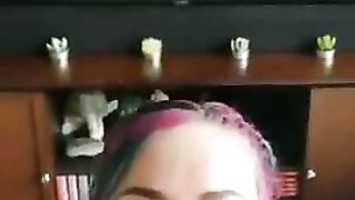 Her meal from the asshole