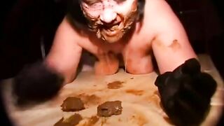 Huge titty scat eater