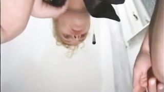 Shitting on the floor tiles