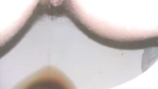 Wife taking a wet shit