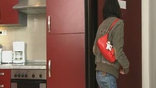 Shit on the kitchen floor