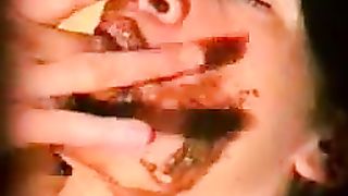 Dildo with a lot of crap