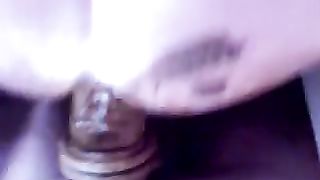 Dildo in crapy ass