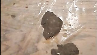 Japanese girl eating shit