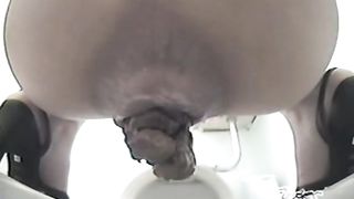 Huge poop - hidden camera