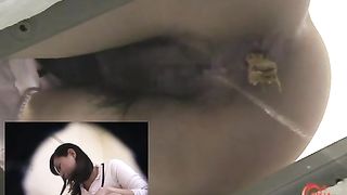 Japanese girl pooping