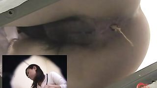 Japanese girl pooping