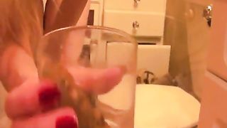 Shit in a glass