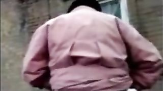 Russian granny shitting