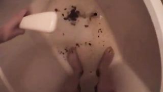 Poop running down the legs