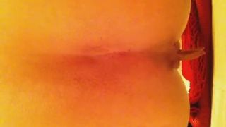 She drops a red pile of shit