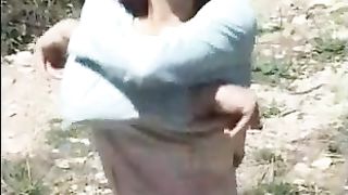 Pooping on a country track