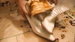 Scat on white Buffalo Boots