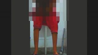 Indian girl pooping