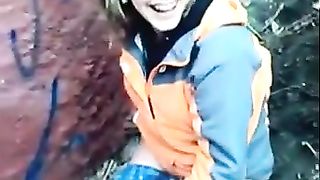 Shit behind a building