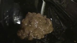 Liquid poop on her entire body