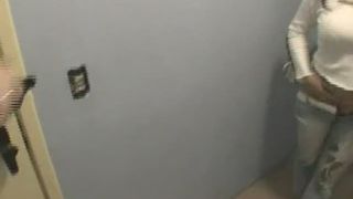 hot brunette girl poops on the toilet