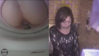 Drunk girl in public toilet