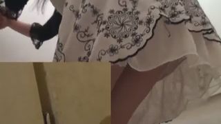 Disturbed while on toilet and crapped her panties