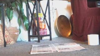 Shit and cum on a newspaper