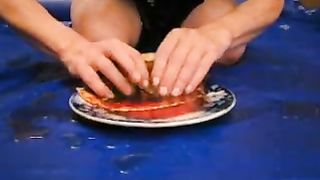 Pancake with shit and piss