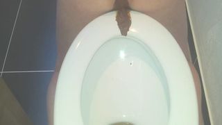 Shit on toilet seat