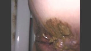 Wife dirty asshole after shit