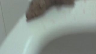 Fat girl eating shit