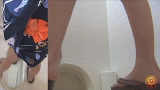 Hard piece of shit in toilet