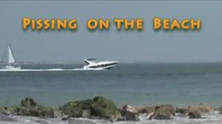 Pissing on the beach