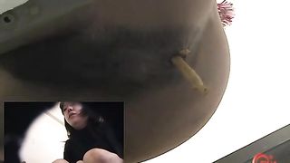 She shits in the toilet