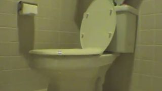 Skinny girl shitting