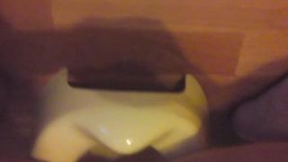 Shit into a baby potty
