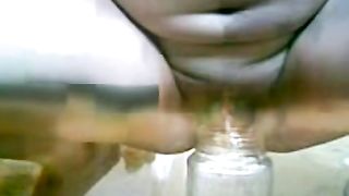 Masturbating with piss