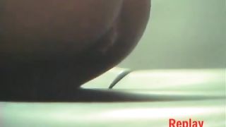 Ebony girl pooping